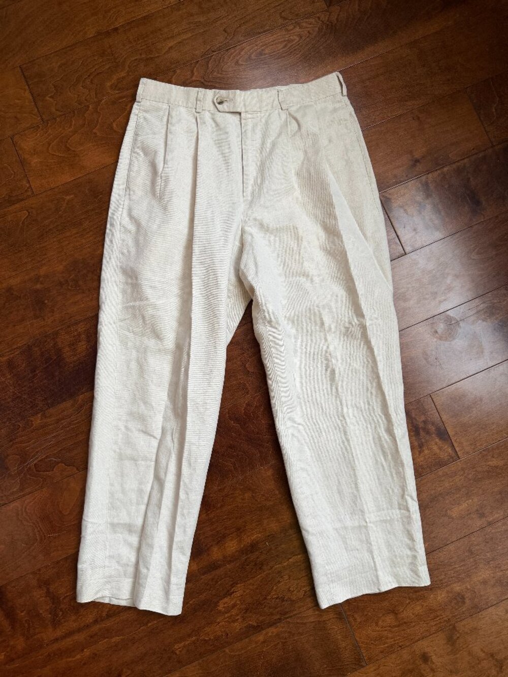 Slates by Levi Strauss & Co. Business Pants Size 32x30, Cream Linen